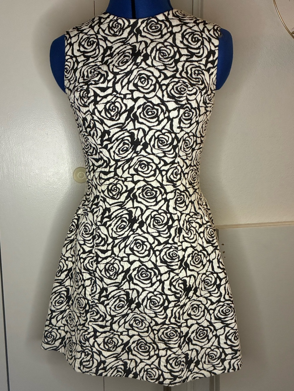 Rose Print Mini Dress
